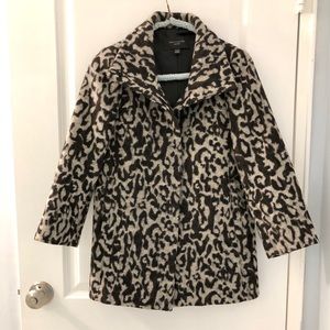 Ann Taylor Animal Print Jacket Petite XXSP
